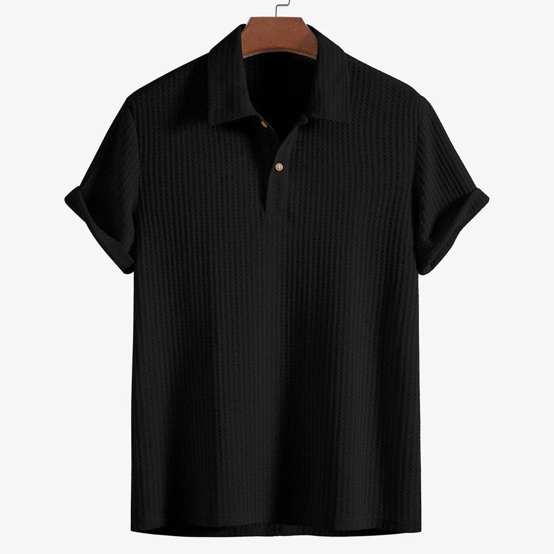 Veyron | Herren Sommer Strukturiertes Kurzarm Poloshirt