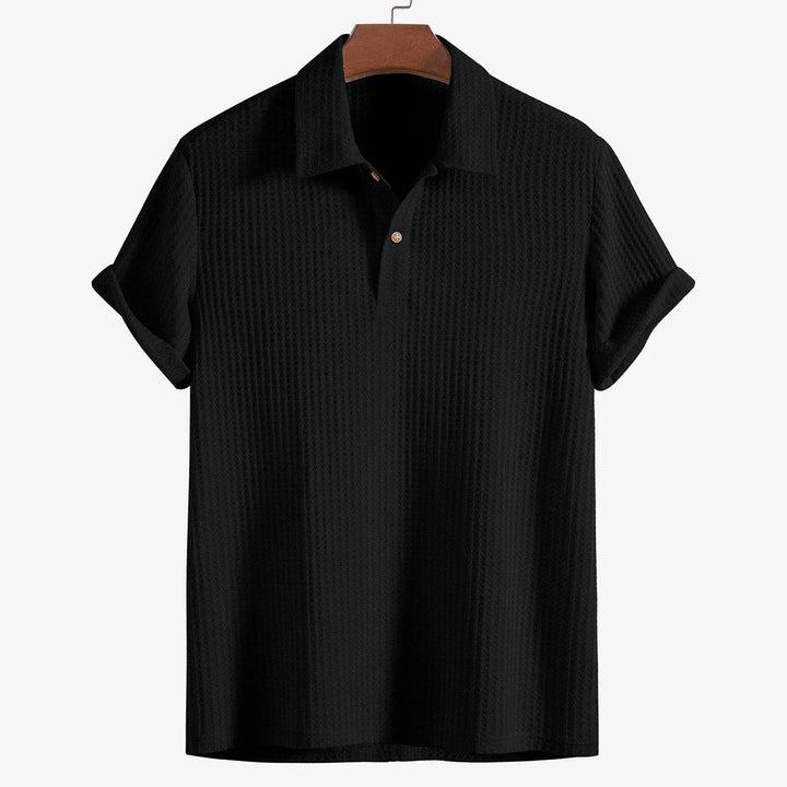 Veyron | Herren Sommer Strukturiertes Kurzarm Poloshirt