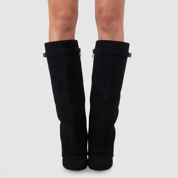 Katja | Damen Kniehohe Wildlederstiefel