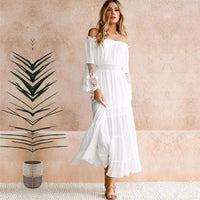 Liana | Robe d'été élégante épaules dénudées pour femmes