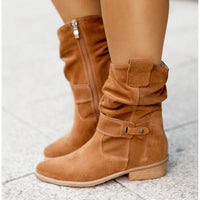 Hena | Damen Vielseitige Wildleder Stiefeletten Absatz