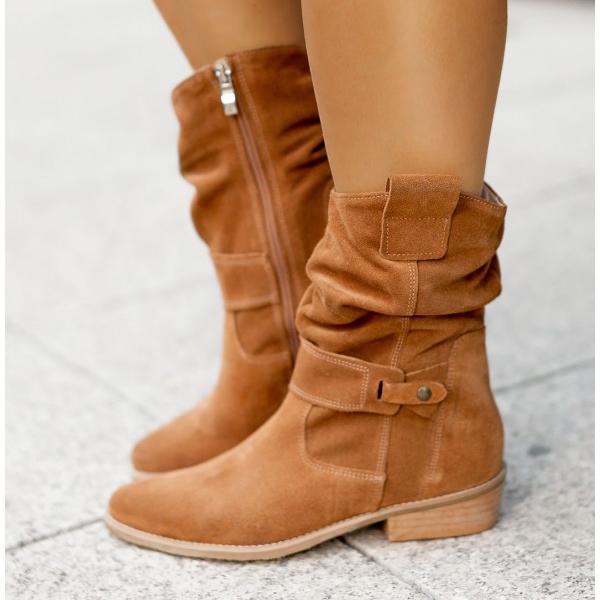Hena | Damen Vielseitige Wildleder Stiefeletten Absatz