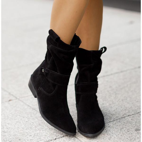 Hena | Damen Vielseitige Wildleder Stiefeletten Absatz