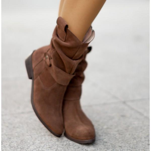 Hena | Damen Vielseitige Wildleder Stiefeletten Absatz