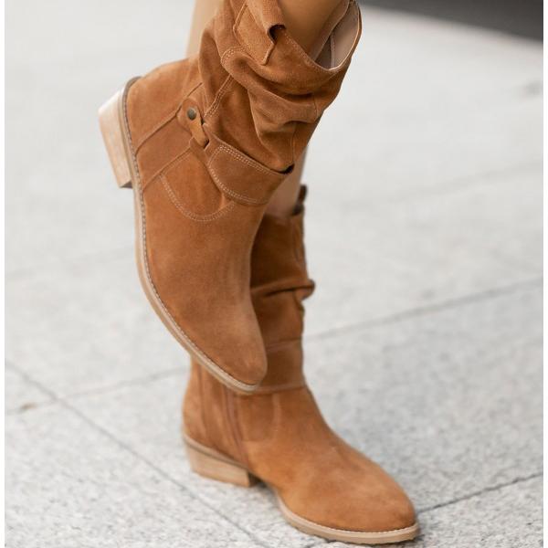 Hena | Damen Vielseitige Wildleder Stiefeletten Absatz