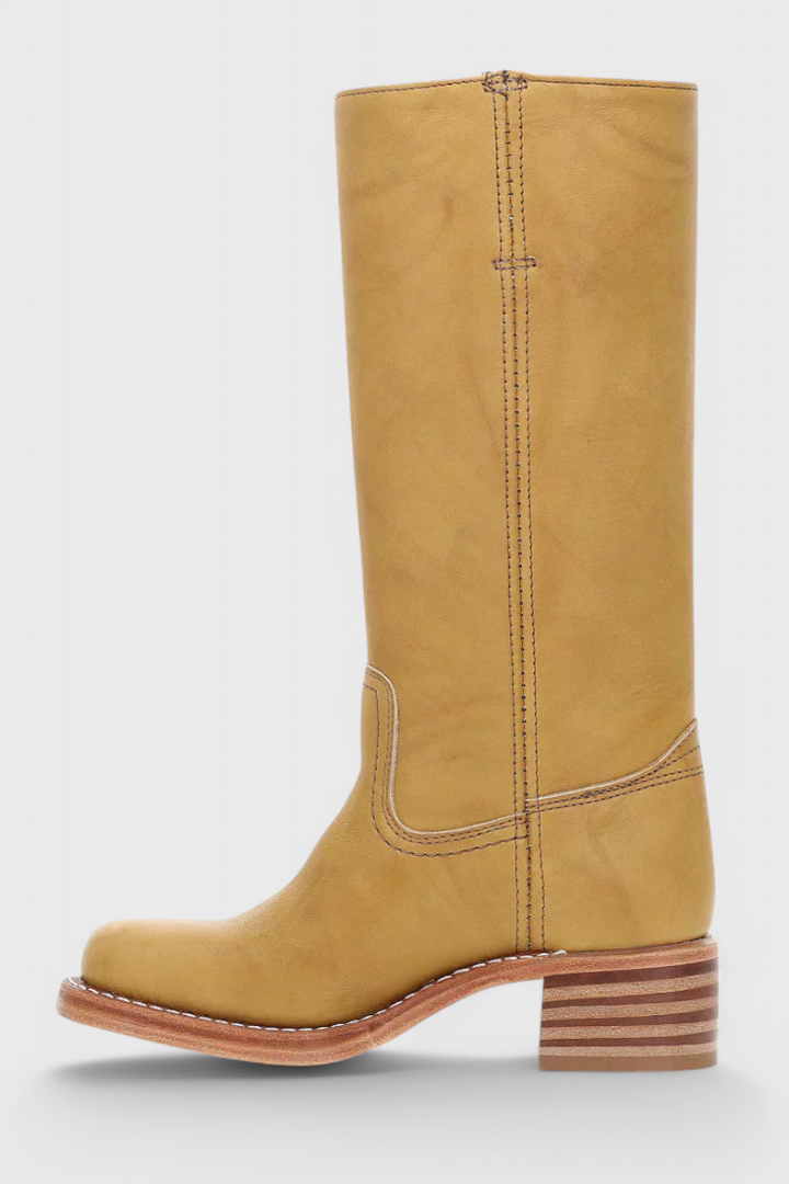 Anja | Damen Klassiker Kniehohe Lederstiefel