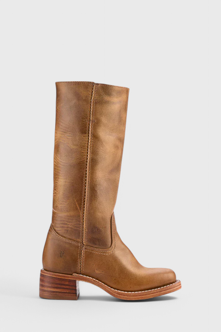 Anja | Damen Klassiker Kniehohe Lederstiefel