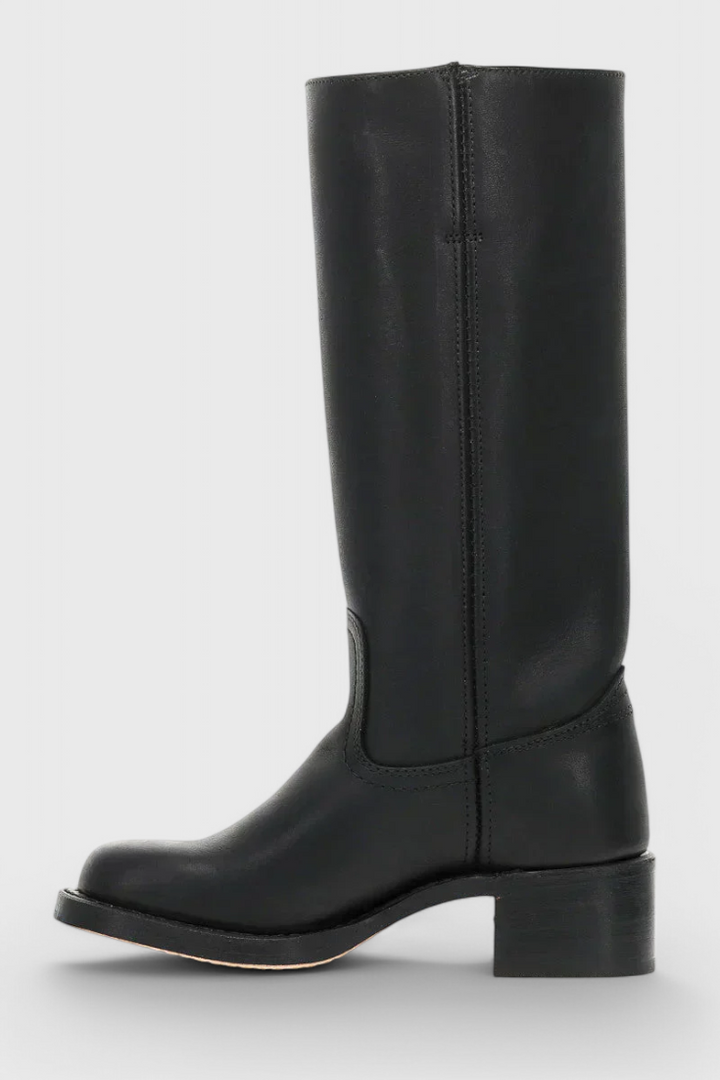 Anja | Damen Klassiker Kniehohe Lederstiefel
