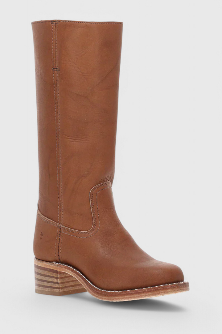 Anja | Damen Klassiker Kniehohe Lederstiefel