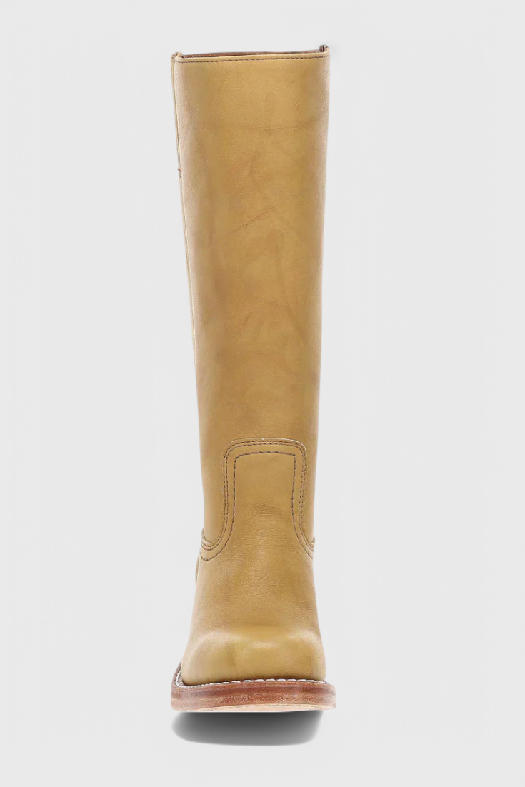 Anja | Damen Klassiker Kniehohe Lederstiefel