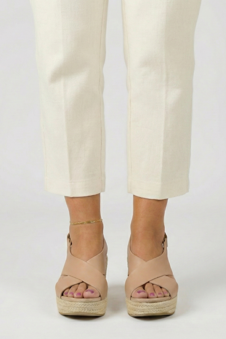 Laura | Damen Kreuzriemen Keilabsatz Sandalen