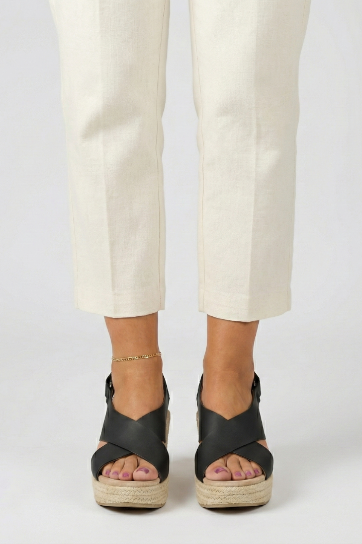 Laura | Damen Kreuzriemen Keilabsatz Sandalen