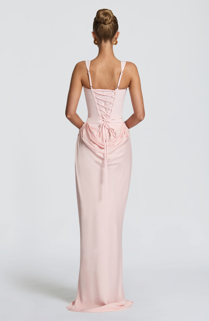 Lotte | Abito elegante drappeggiato da donna per invitata a matrimonio