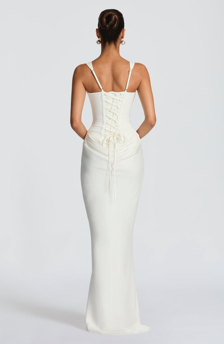 Lotte | Abito elegante drappeggiato da donna per invitata a matrimonio