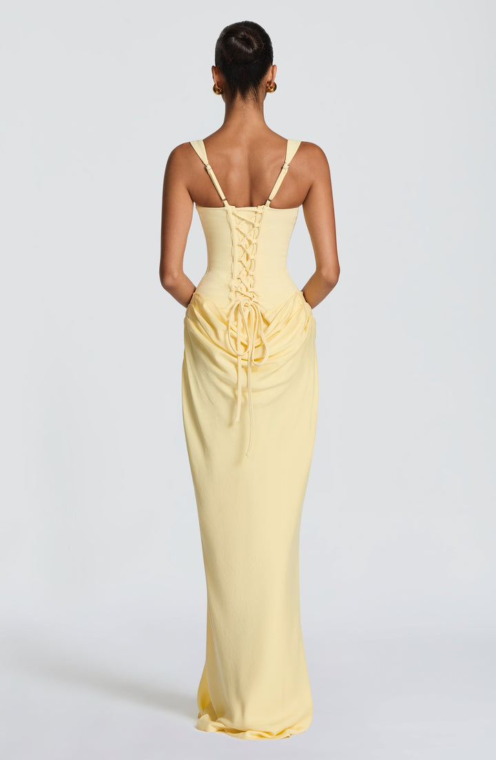 Lotte | Abito elegante drappeggiato da donna per invitata a matrimonio