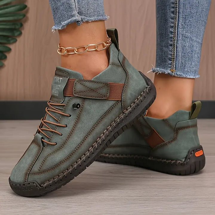 Sandrine | Damen Klassische Orthopädische Walking Sneaker