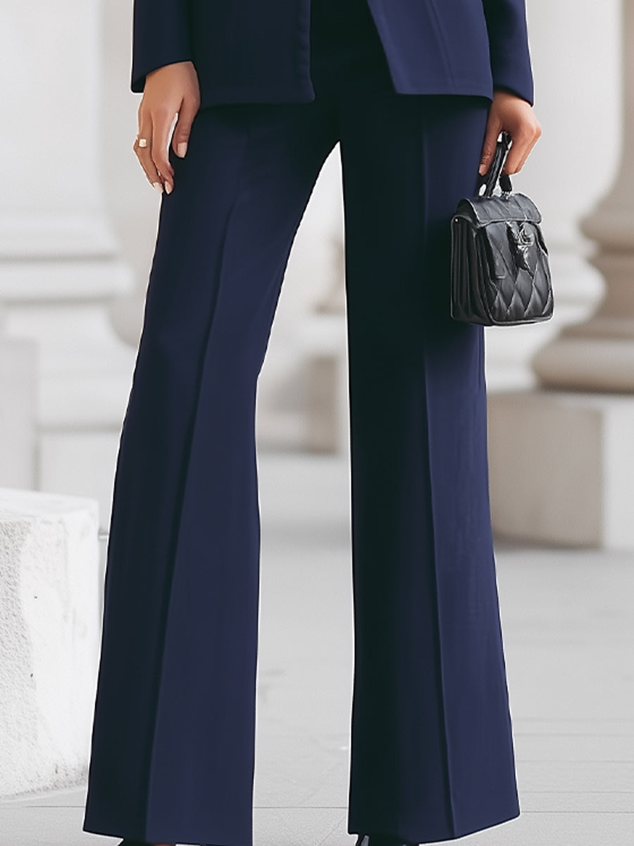 Elsa | Damen Eleganter Geschnittener Blazer Hosenanzug Set