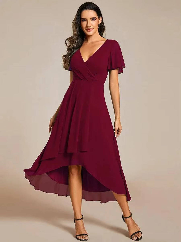 Agnes | Damen Sommer Hochzeitsgast Midikleid