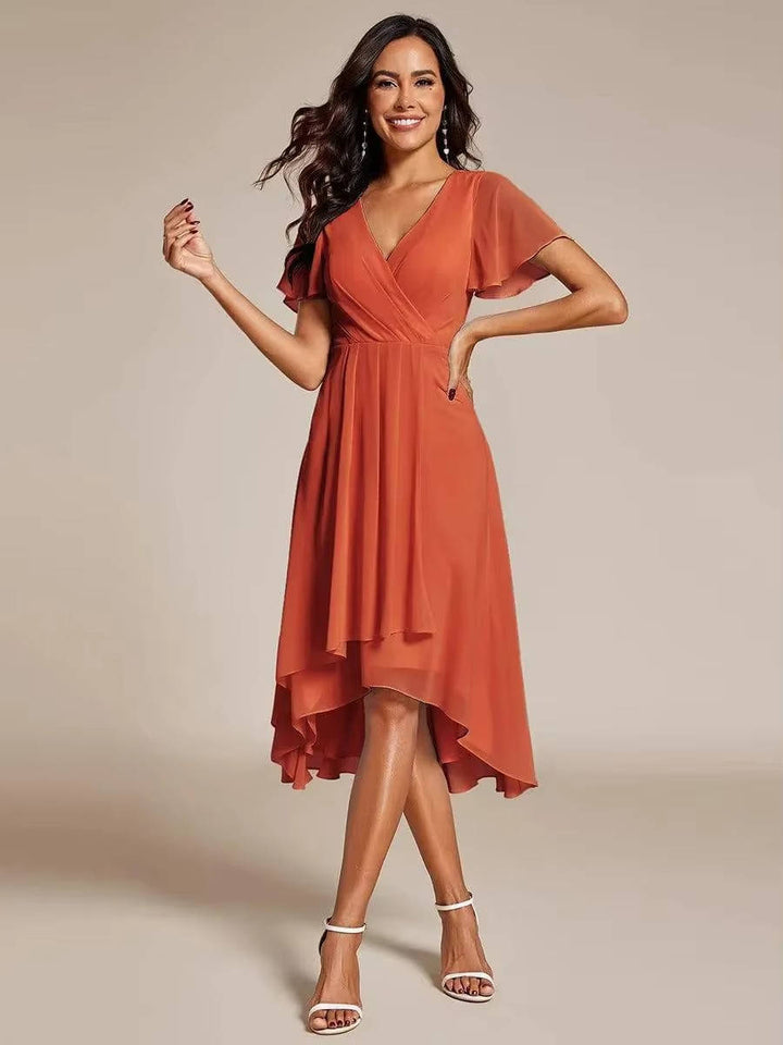 Agnes | Damen Sommer Hochzeitsgast Midikleid