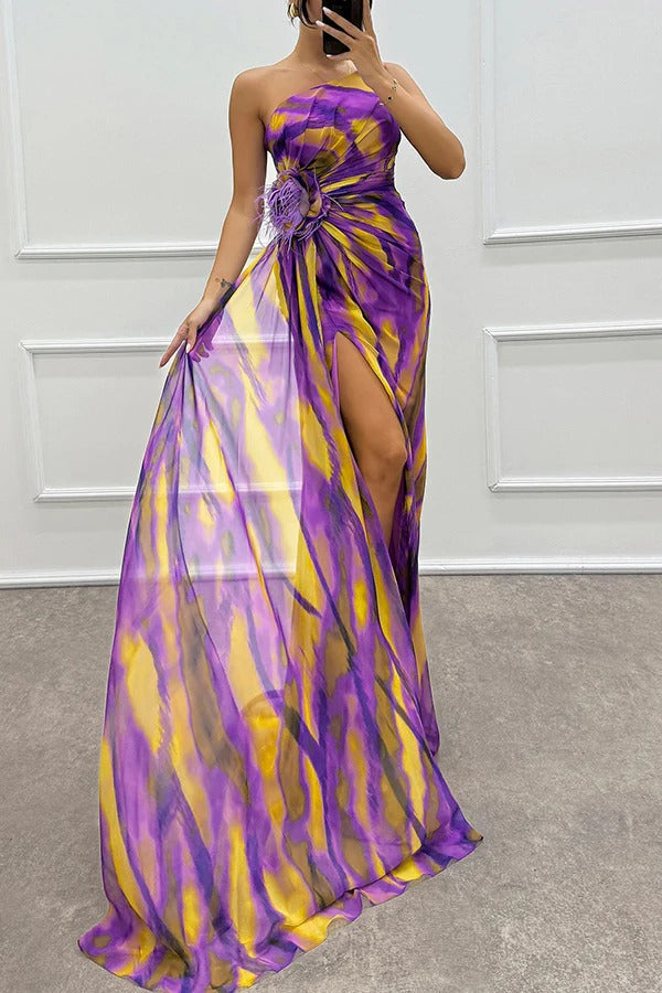 Olivia | Damen Elegantes Ärmelloses Hochzeitsgastkleid