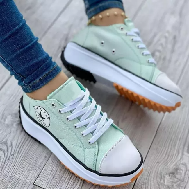 Renata | Damen Klassische Plateau Sneaker