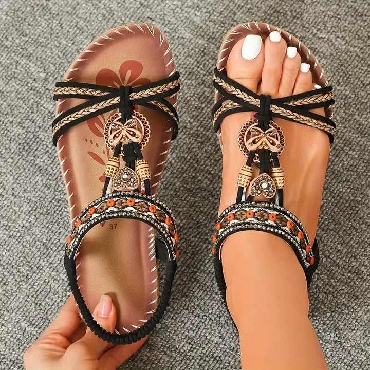 Barbara | Damen Casual Riemchen Orthopädische Sandalen