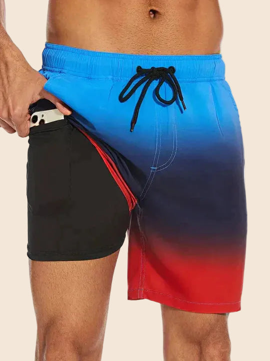 Leon | Herren Sportlicher Slim Fit Badehose mit Innenfutter