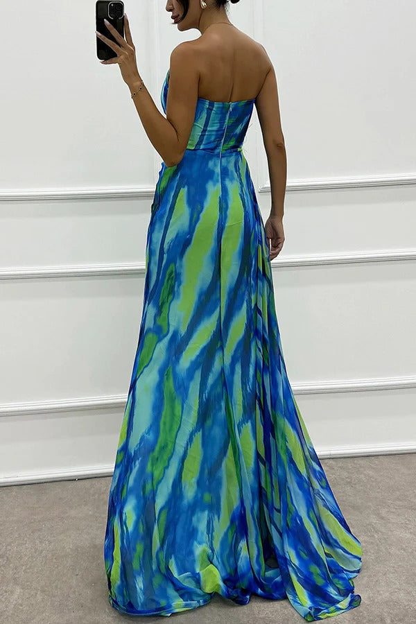 Olivia | Damen Elegantes Ärmelloses Hochzeitsgastkleid