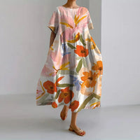 Leah | Damen Geblümtes Sommerkleid in Relaxed Fit