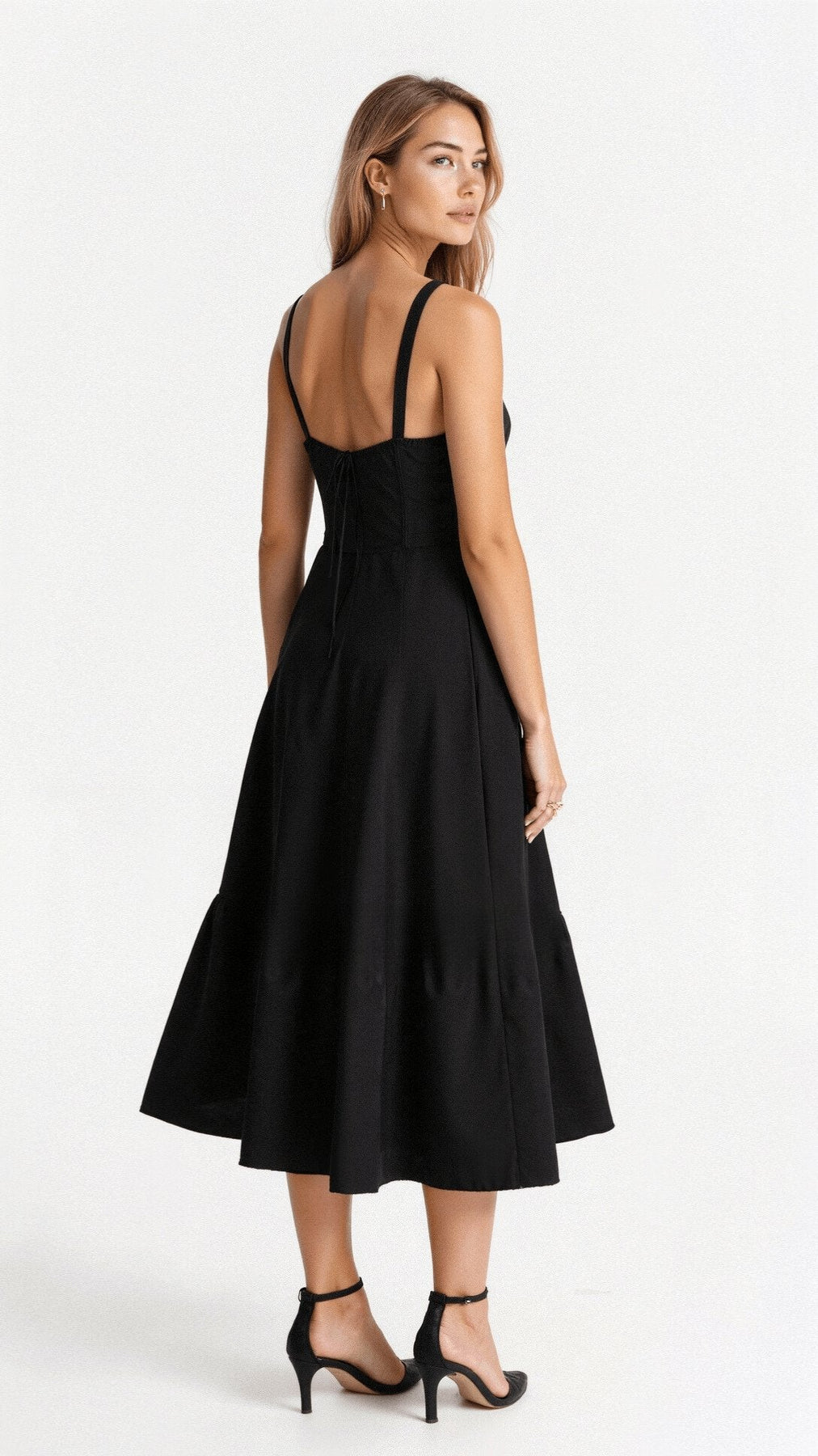 Josephine | Damen Elegantes Hochzeitsgast Korsett Midikleid