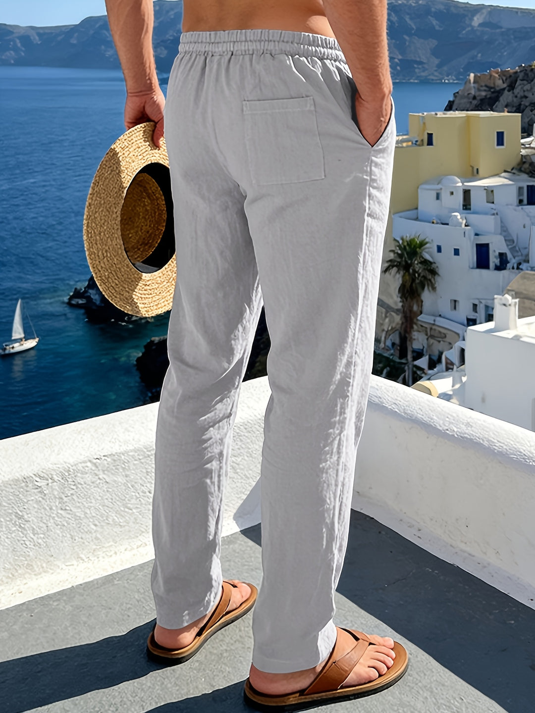 Tim | Herren Straight Fit Elastischer Bund Sommerhose