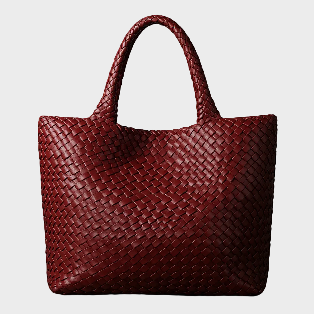 Julia | Damen Hochwertige Geflochtene Leder Schultertasche