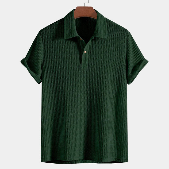 Veyron | Herren Sommer Strukturiertes Kurzarm Poloshirt