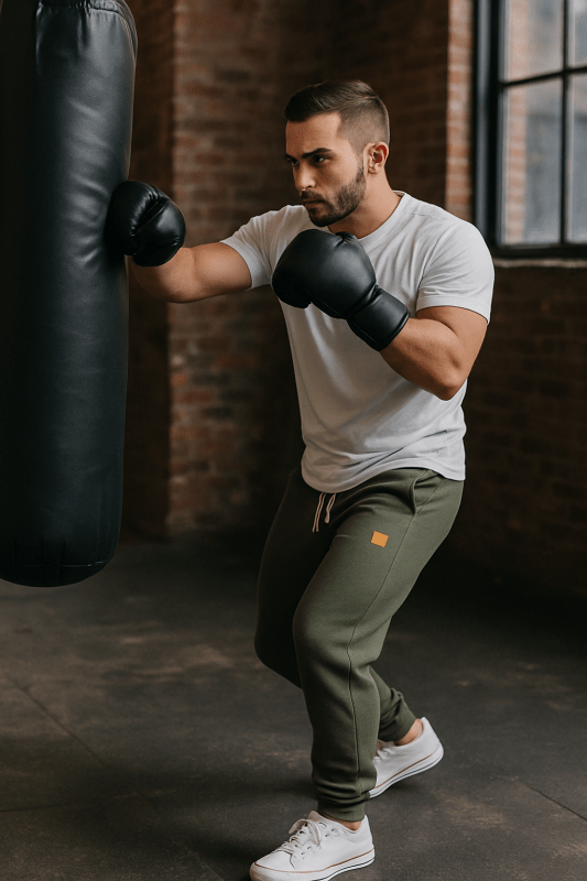 Miles | Herren Sportlicher Kordelzug Jogger