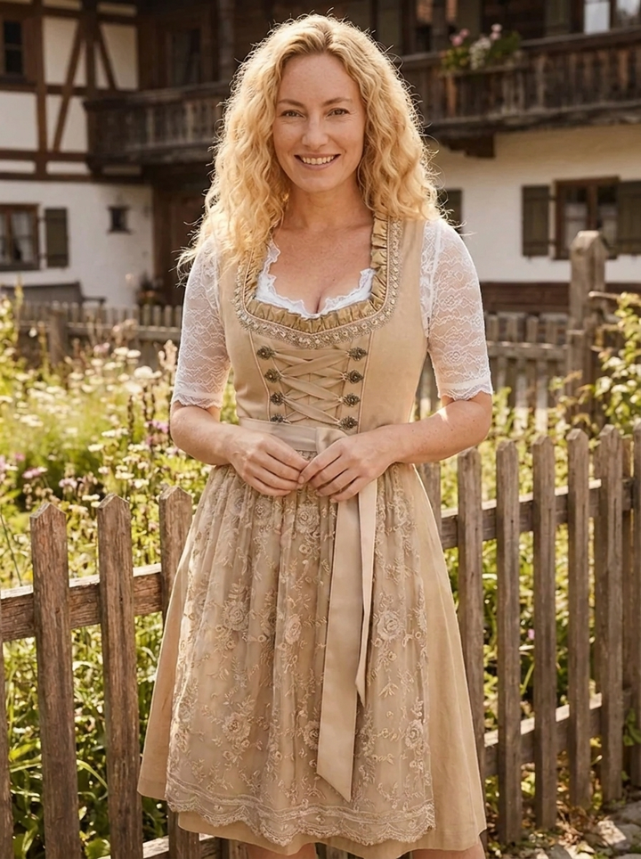 Mila | Damen Traditionelles Festliches Oktoberfest Dirndl