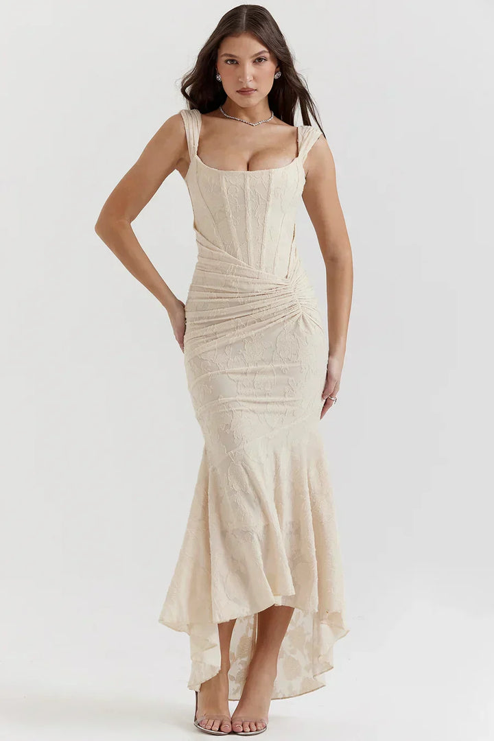 Nora | Damen Besticktes Abendkleid mit Korsage