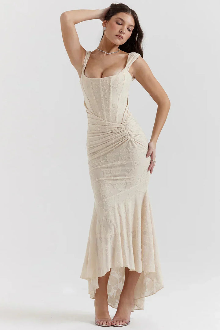 Nora | Damen Besticktes Abendkleid mit Korsage