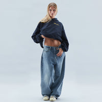 Chloe | Damen Modischer Oversized Hoodie mit Text