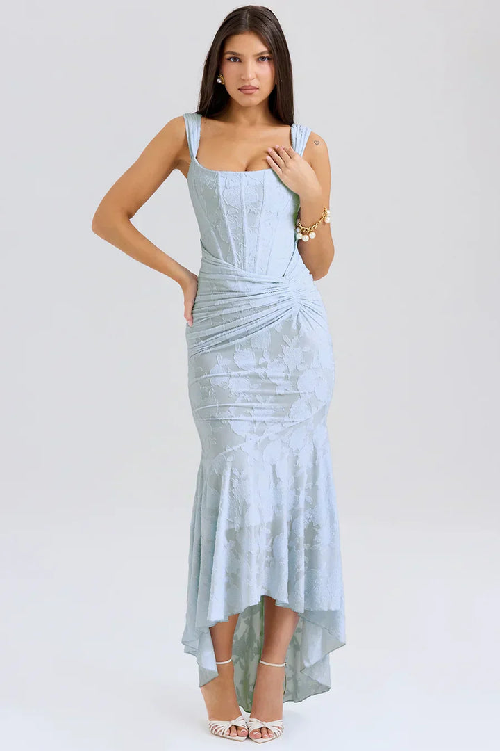 Nora | Damen Besticktes Abendkleid mit Korsage
