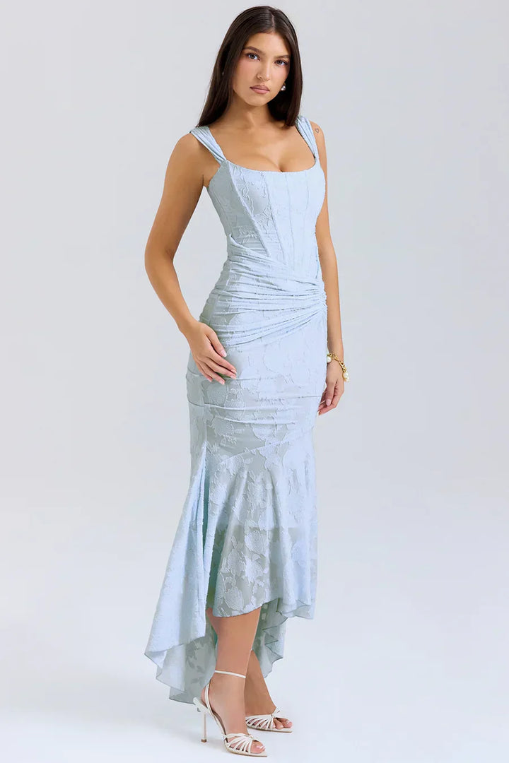 Nora | Damen Besticktes Abendkleid mit Korsage