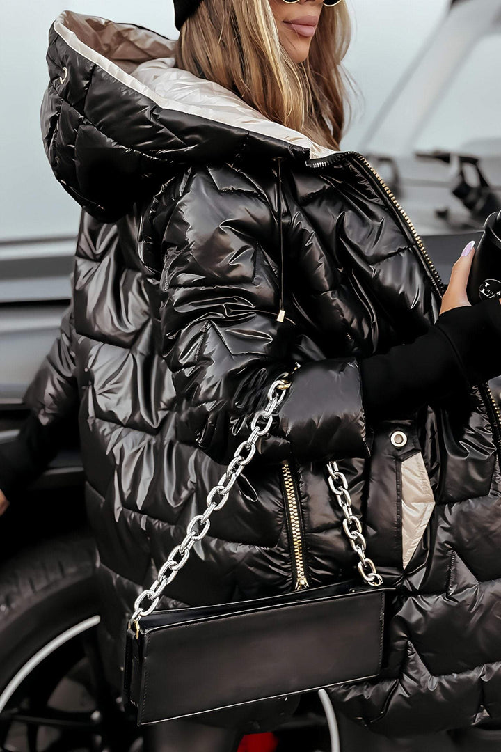 Aspen | Damen Warme Modische Lange Steppjacke