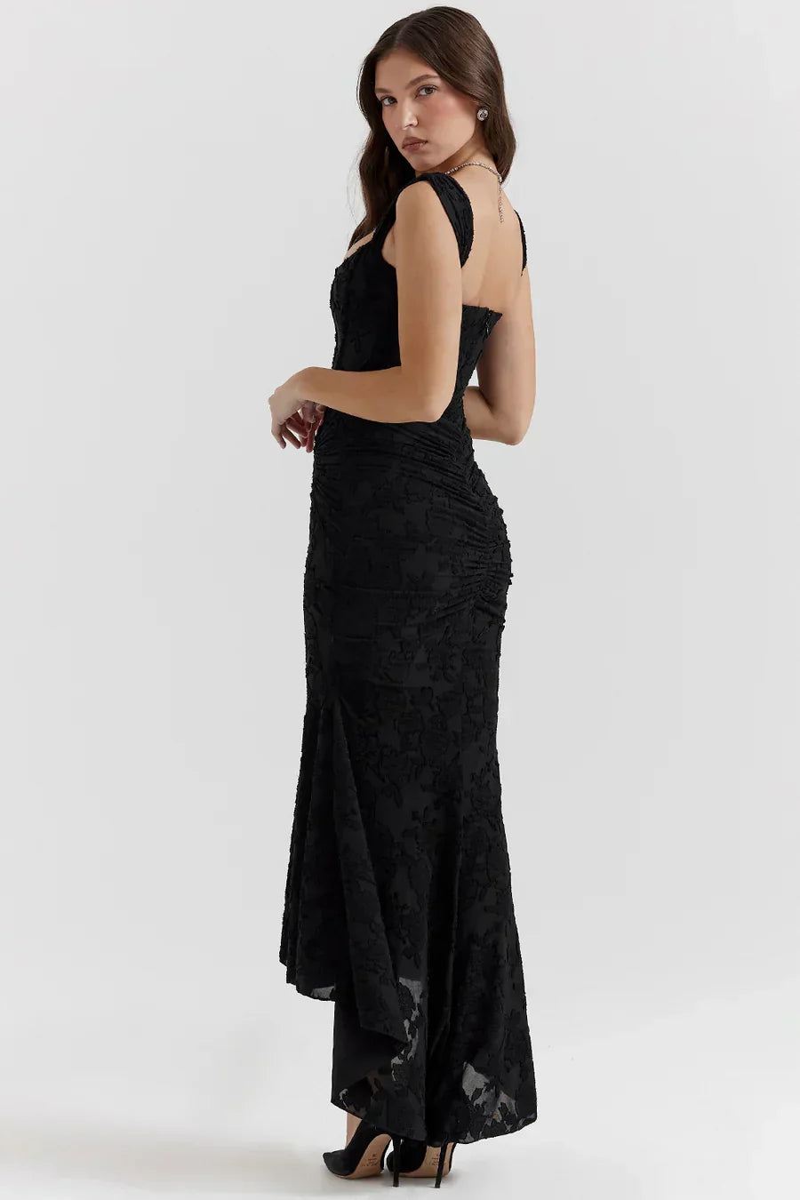 Nora | Damen Besticktes Abendkleid mit Korsage