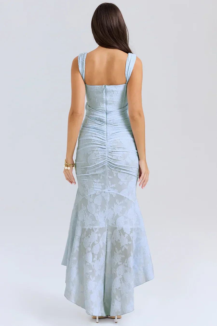 Nora | Damen Besticktes Abendkleid mit Korsage