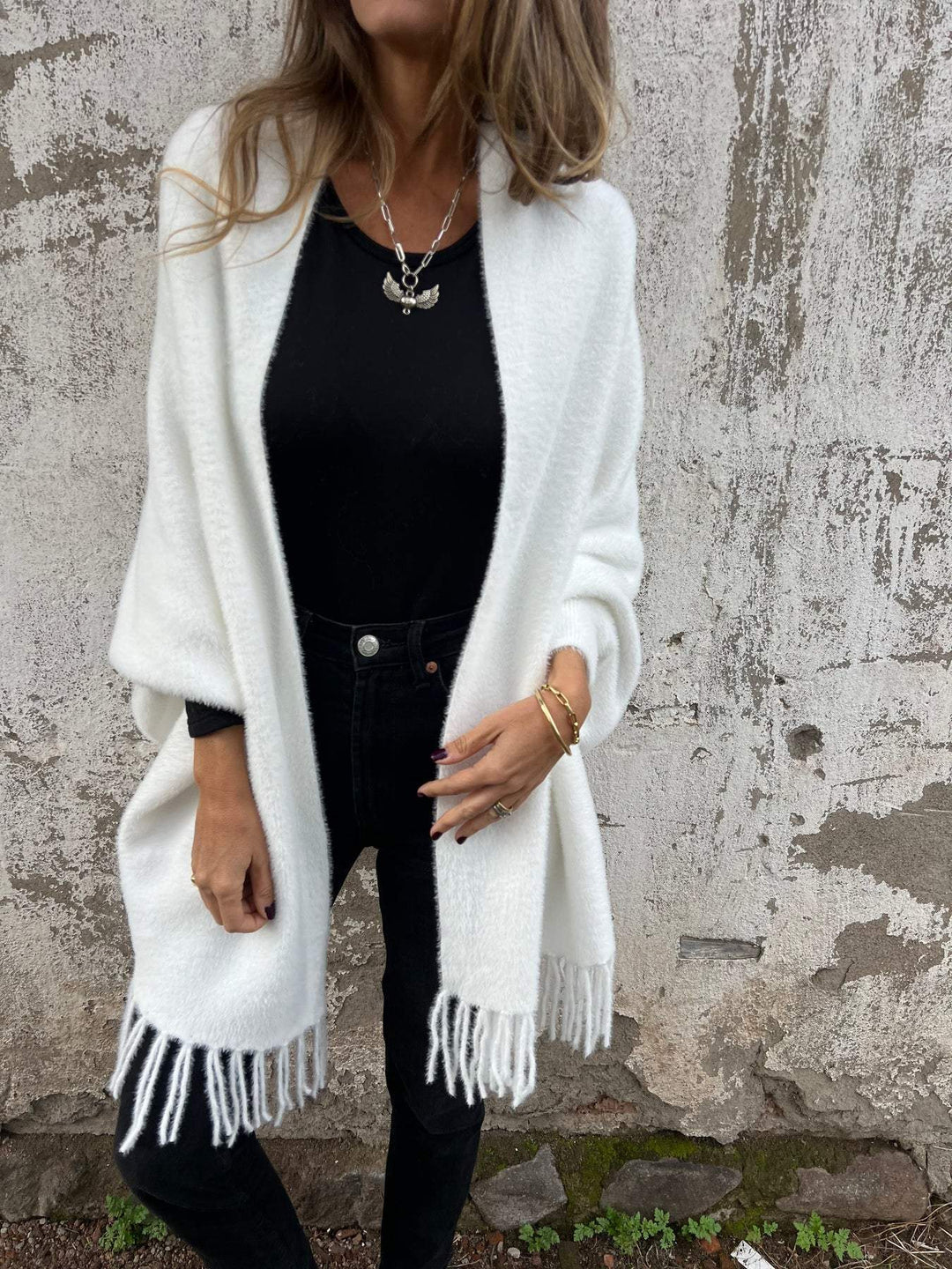 Grace | Damen Eleganter Langer Cardigan