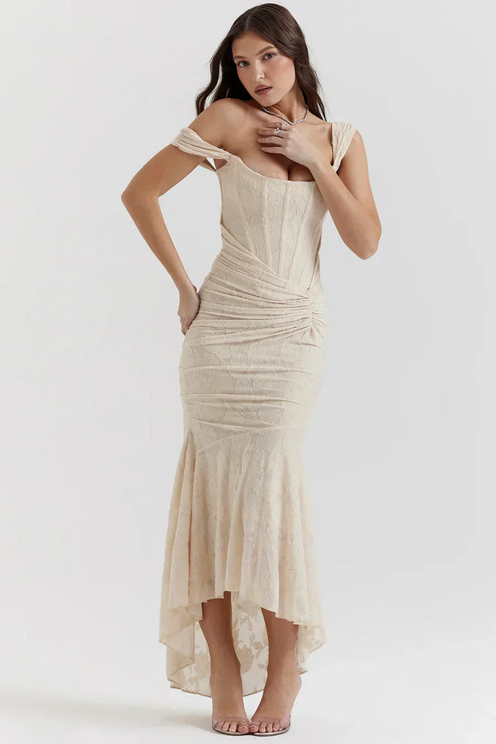 Nora | Damen Besticktes Abendkleid mit Korsage