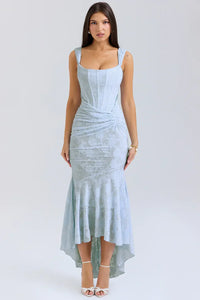 Nora | Damen Besticktes Abendkleid mit Korsage