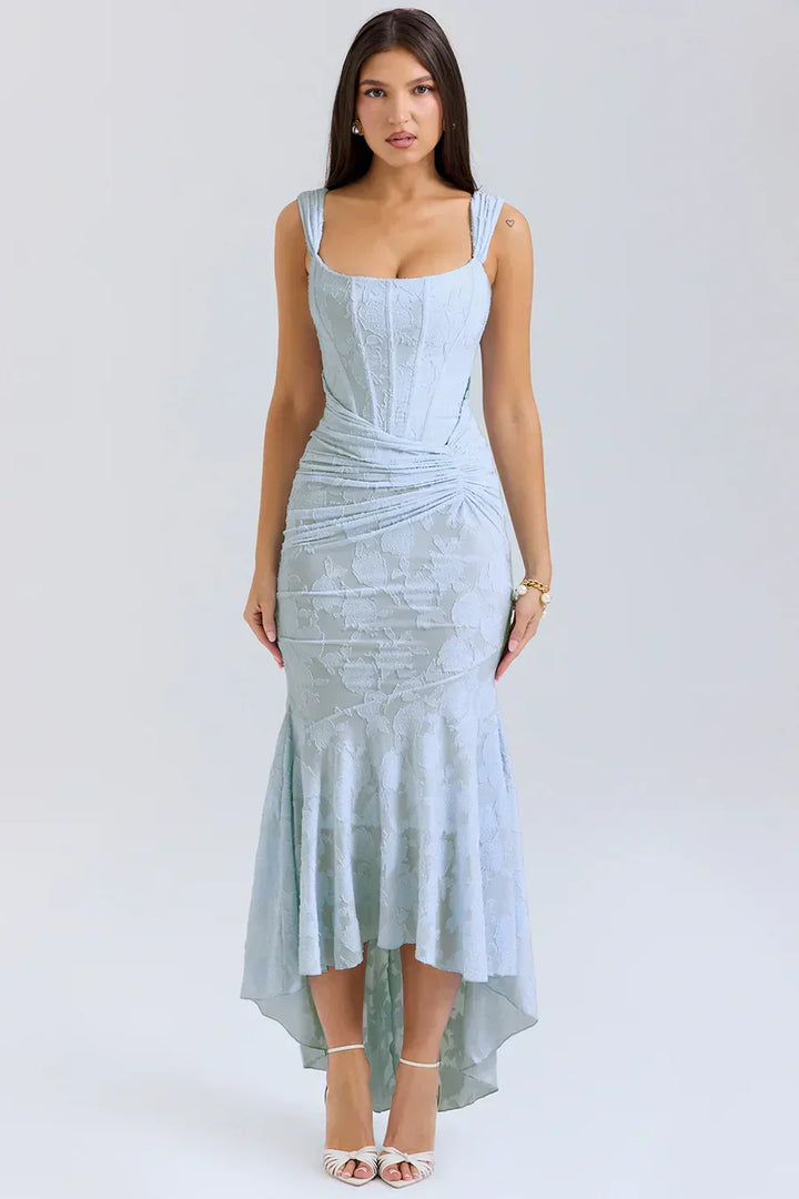 Nora | Damen Besticktes Abendkleid mit Korsage