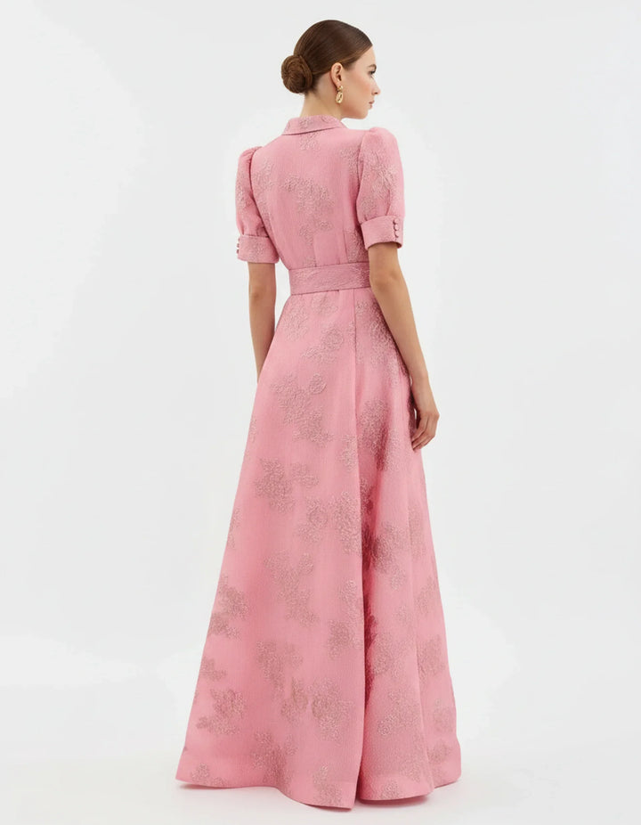 Zoe | Damen Formales Blumenmuster Hochzeitsgastkleid