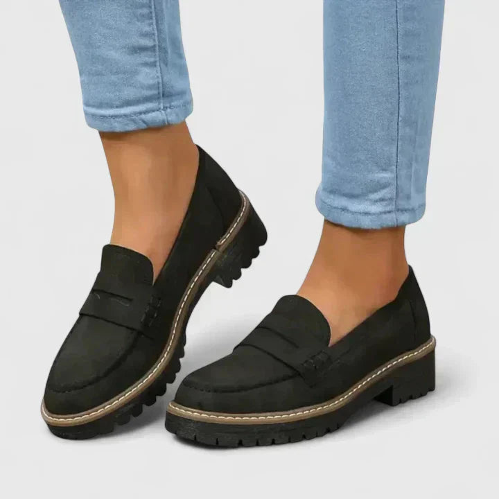 Rike | Damen Casual Orthopädische Plateau Loafer