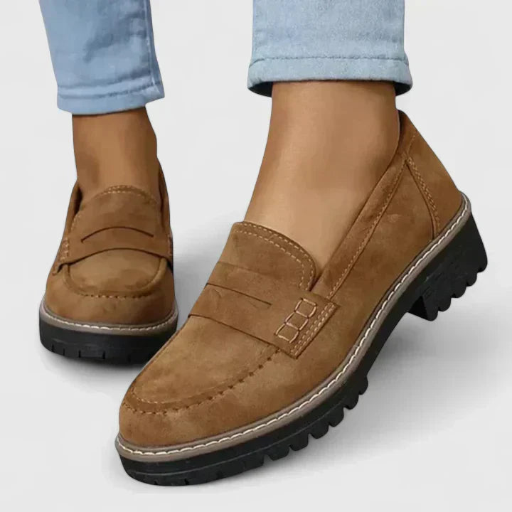 Rike | Damen Casual Orthopädische Plateau Loafer